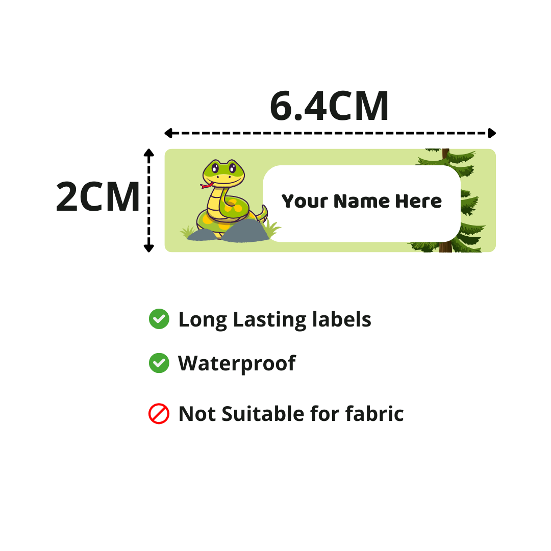 Dazaarka - Personalized name stickers - Cute Animals Combo