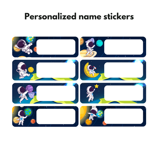 Dazaarka - Personalized name stickers - Space Combo