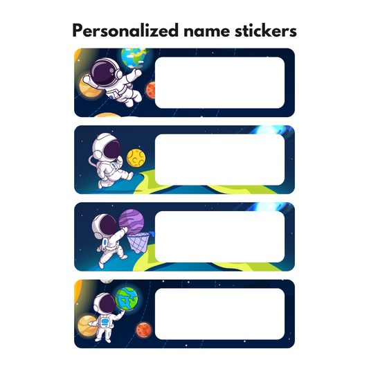 Dazaarka - Personalized name stickers - Space Set 1