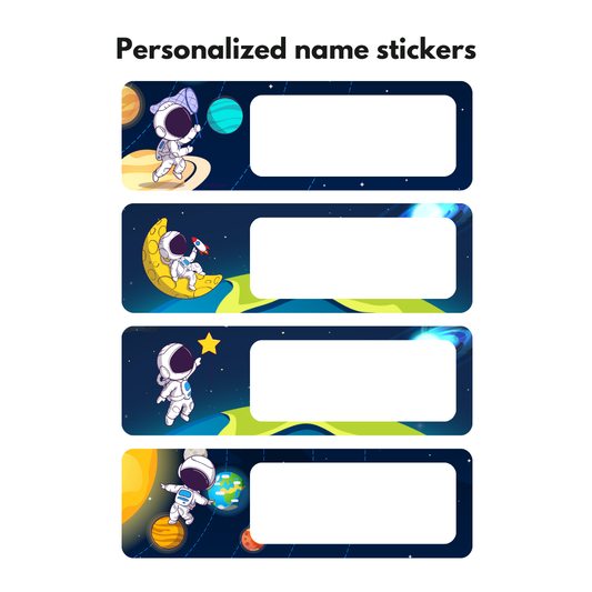 Dazaarka - Personalized name stickers - Space Set 2